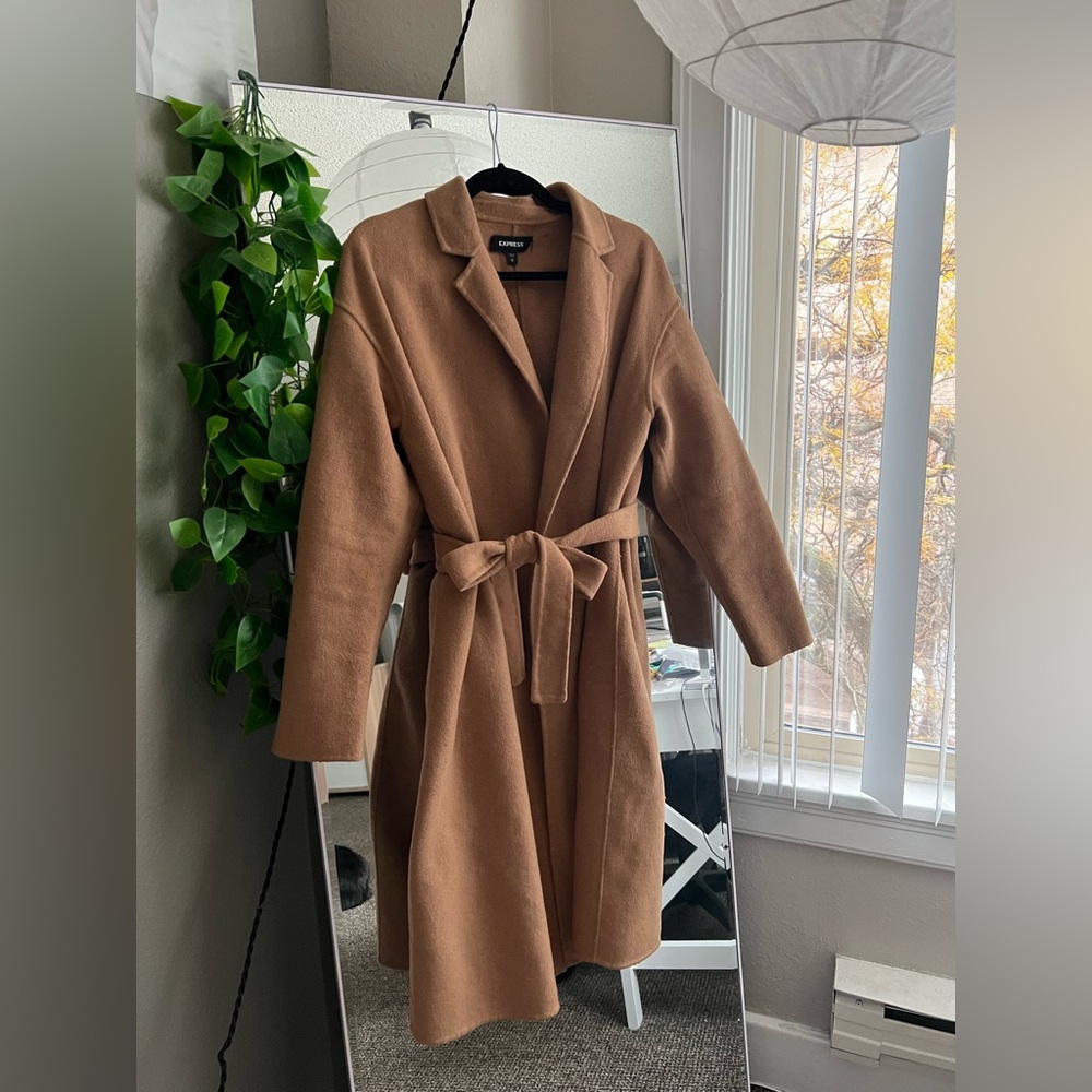 Tan coat by express